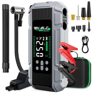 6-in-1 Emergency Jump Starter with Air Compressor - Thumbnail Image 1