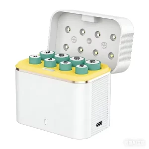 8-Slot AA/AAA Lithium Battery Charger with LED Display - Thumbnail Image 4