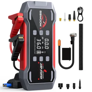 6-in-1 Emergency Jump Starter with Air Compressor - Thumbnail Image 2